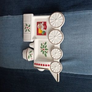 Lenox holiday train spoon rest